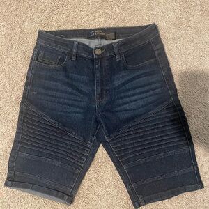 Sean John Men's Deep Indigo Jean Shorts